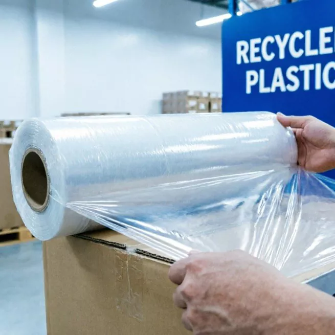Film étirable en plastique recyclé